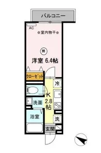 セレスティア北烏山【3階】の間取り