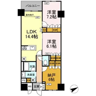 サンジョイアゼロ【3階】の間取り