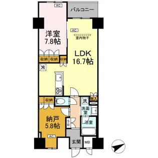サンジョイアゼロ【4階】の間取り