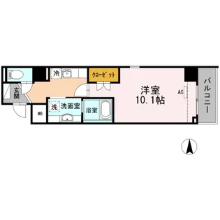 グランディーノ早稲田【3階】の間取り