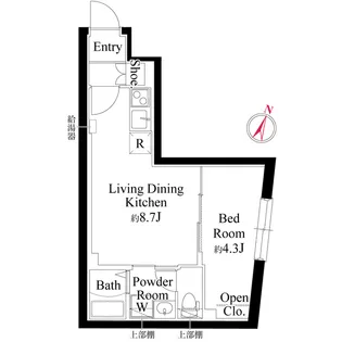 ラミィ中野坂上【4階】の間取り