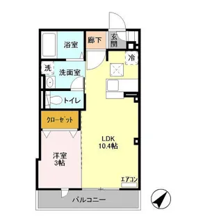 LIFEMENT YP【1階】の間取り