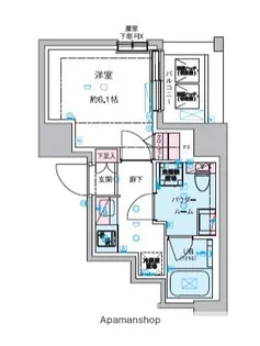 GENOVIA幡ヶ谷【9階】の間取り