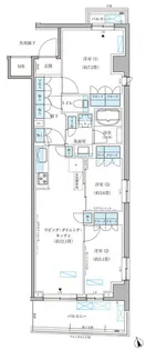 パークアクシス文京本郷【6階】の間取り