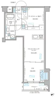 パークアクシス文京本郷【4階】の間取り