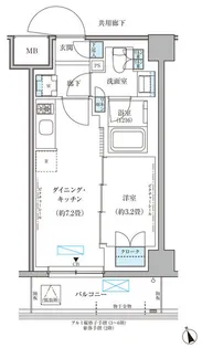 パークアクシス文京本郷【6階】の間取り