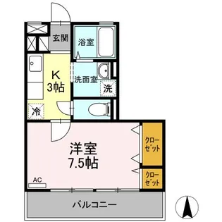 リヴェールNF小杉【2階】の間取り