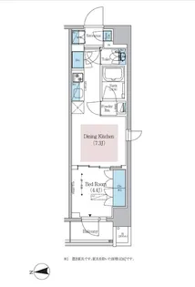 アーバネックス新御徒町駅前【6階】の間取り