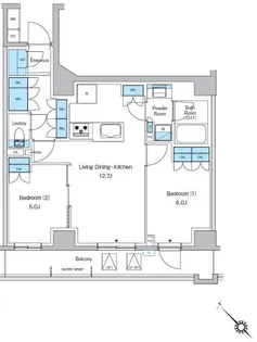 プレディアコート西葛西【4階】の間取り