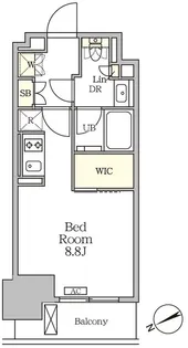 ザ・パークハビオ大森山王【8階】の間取り