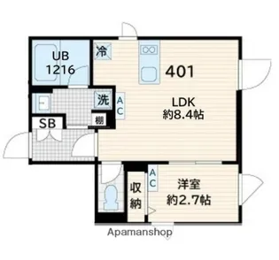 東京都世田谷区奥沢3丁目【マンション】の間取り