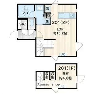 東京都世田谷区奥沢3丁目【マンション】の間取り
