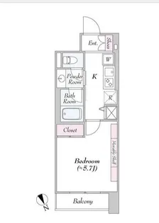 ヴァンテ・アン神楽坂【3階】の間取り
