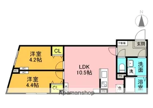 G.T.A. 中野坂上【4階】の間取り