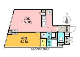 G.T.A. 中野坂上【5階】の間取り