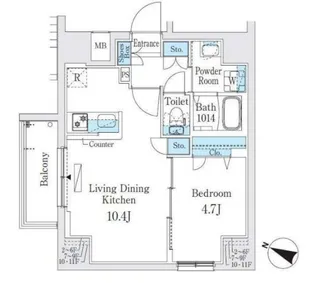 プライムブリス板橋本町【6階】の間取り