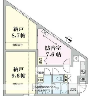 東京都杉並区高円寺南1丁目【マンション】の間取り