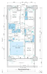 東京都渋谷区西原2丁目【マンション】の間取り