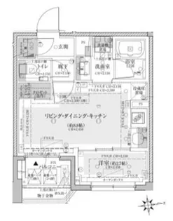 東京都杉並区天沼2丁目【マンション】の間取り