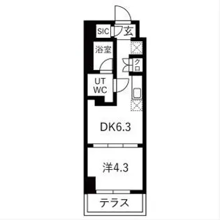 スパシエ幡ヶ谷【1階】の間取り