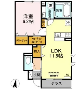 さくらフラット【1階】の間取り