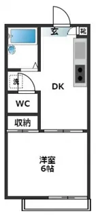 サニーハウス【102号室号室】の間取り