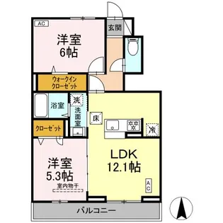 BELL RUN【1階】の間取り