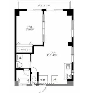 東京都渋谷区東3丁目【マンション】の間取り