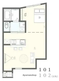 ボヌール高円寺【1階】の間取り
