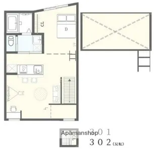 ボヌール高円寺【3階】の間取り