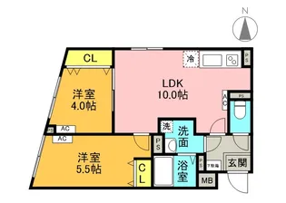 G.T.A.中野坂上【1階】の間取り