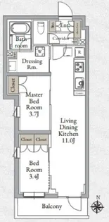 LIVECASA千鳥町【1階】の間取り