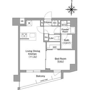 コンフォリア・リヴ永福町【2階】の間取り