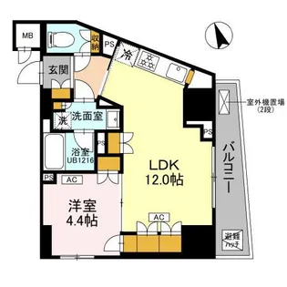 リーラ品川戸越【13階】の間取り