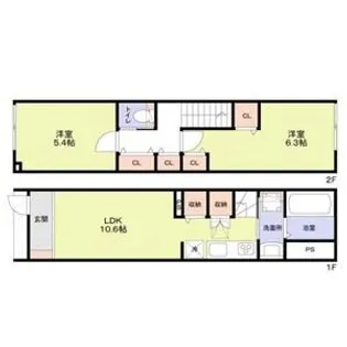 テラスハウス井荻【1階】の間取り