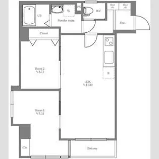 松勘パシフィックパレス錦糸町【5階】の間取り