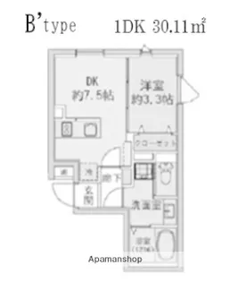 FABRIC蒲田 WESTRESIDENCE【3階】の間取り