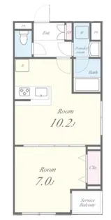 RESIDENCE KOENJI SQUARE(レジデンスコウエ【4階】の間取り