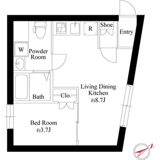 プラス新宿【1階】の間取り