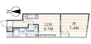 A LATO 西大井【4階】の間取り