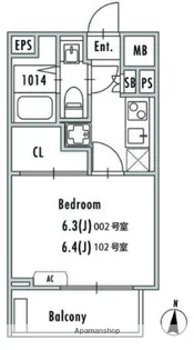 GRAN PASEO 阿佐ヶ谷Ⅱ【-1階】の間取り