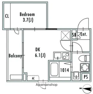 GRAN PASEO 阿佐ヶ谷Ⅱ【2階】の間取り