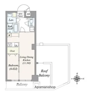 アルファコート亀戸2【4階】の間取り