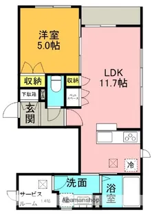 KOMAZAWA KOUEN TERRACE【1階】の間取り