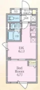 エルファーロ中野Ⅸ【4階】の間取り