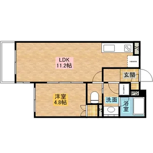 コンフォリア原宿【4階】の間取り