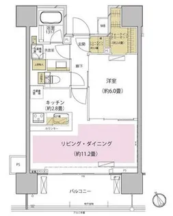 ザ・パークハウス渋谷美竹【2階】の間取り