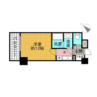 パークハビオ渋谷【12階】の間取り