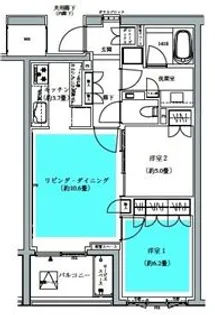 ザ・パークハウス広尾羽澤【4階】の間取り