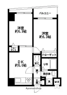 HF東日本橋レジデンス【5階】の間取り